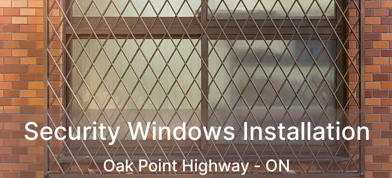  Security Windows Installation Oak Point Highway - ON