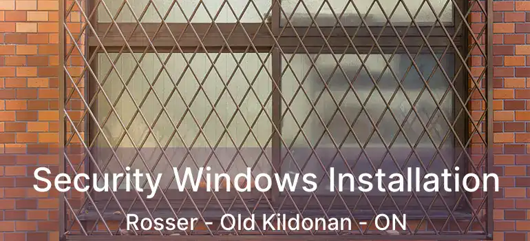  Security Windows Installation Rosser - Old Kildonan - ON