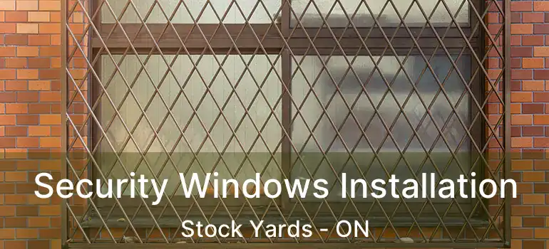  Security Windows Installation Stock Yards - ON