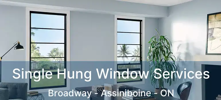  Single Hung Window Services Broadway - Assiniboine - ON