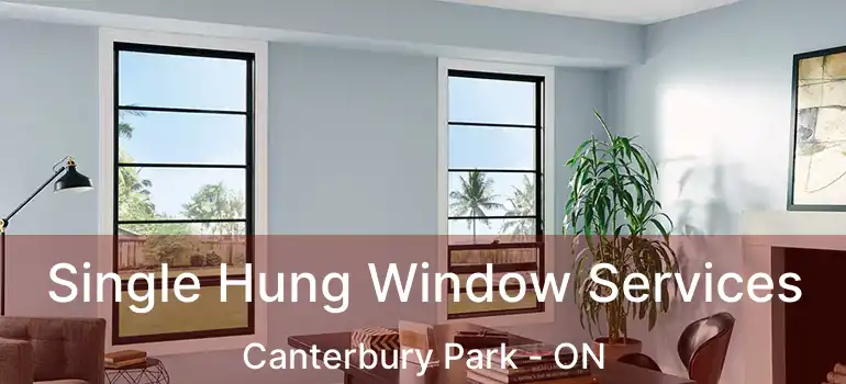  Single Hung Window Services Canterbury Park - ON