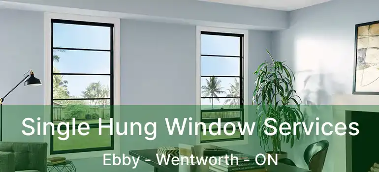 Single Hung Window Services Ebby - Wentworth - ON