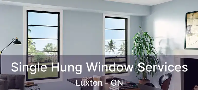  Single Hung Window Services Luxton - ON