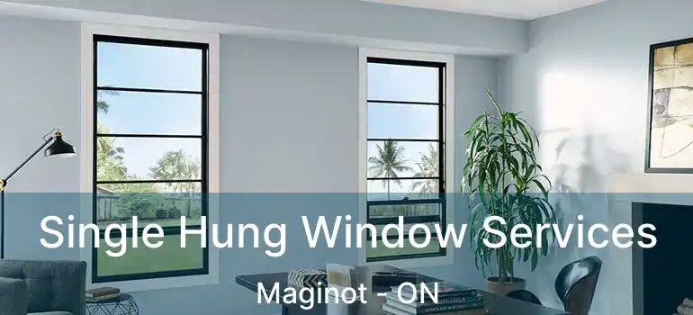  Single Hung Window Services Maginot - ON