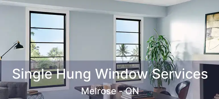  Single Hung Window Services Melrose - ON