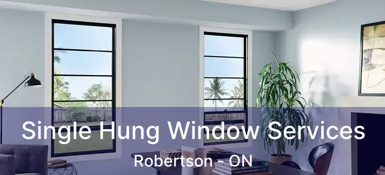  Single Hung Window Services Robertson - ON