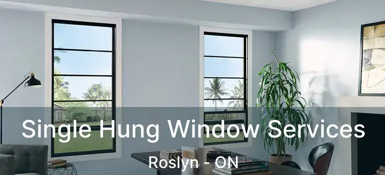  Single Hung Window Services Roslyn - ON
