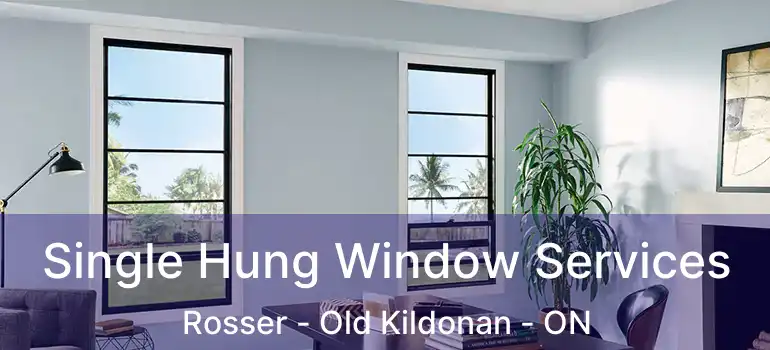  Single Hung Window Services Rosser - Old Kildonan - ON