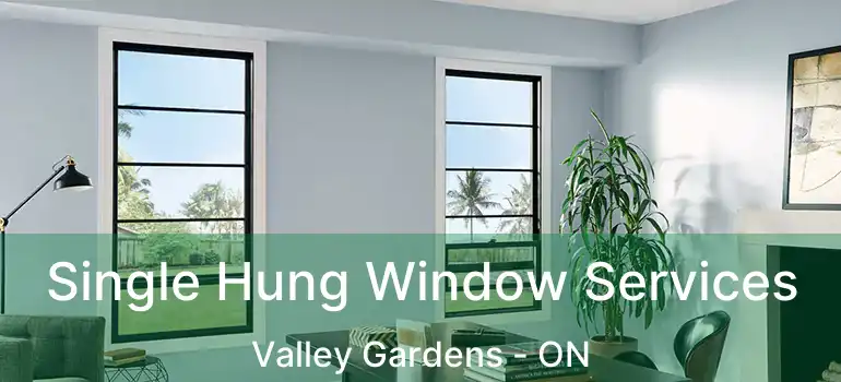  Single Hung Window Services Valley Gardens - ON
