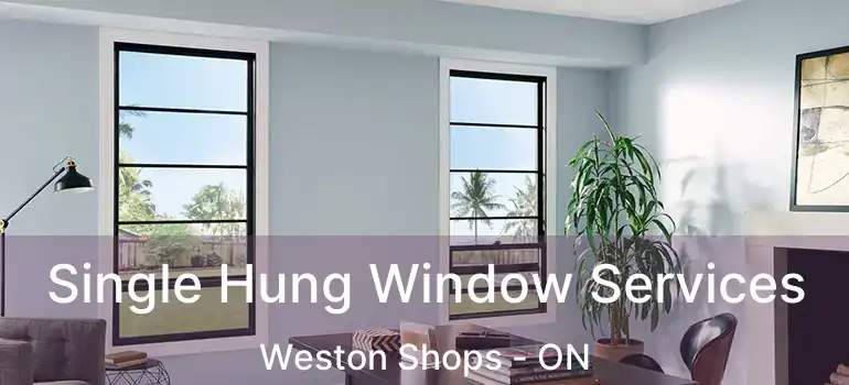  Single Hung Window Services Weston Shops - ON