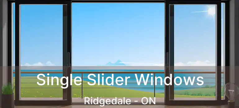  Single Slider Windows Ridgedale - ON