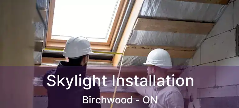  Skylight Installation Birchwood - ON