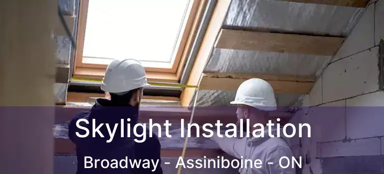 Skylight Installation Broadway - Assiniboine - ON