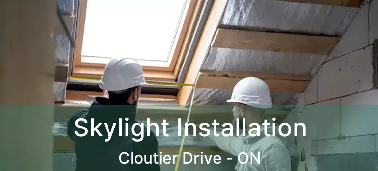  Skylight Installation Cloutier Drive - ON