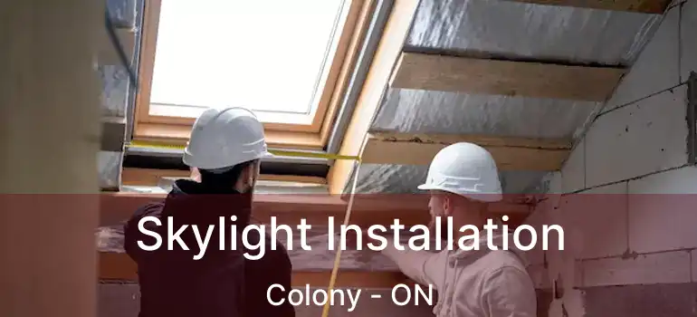  Skylight Installation Colony - ON
