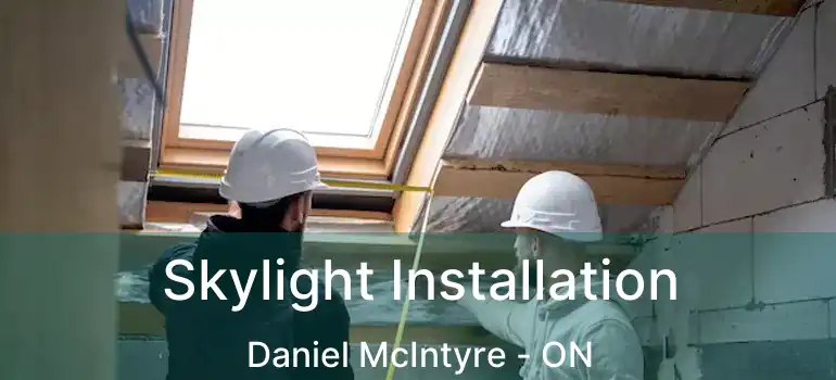  Skylight Installation Daniel McIntyre - ON