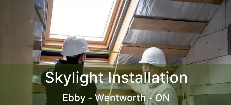  Skylight Installation Ebby - Wentworth - ON