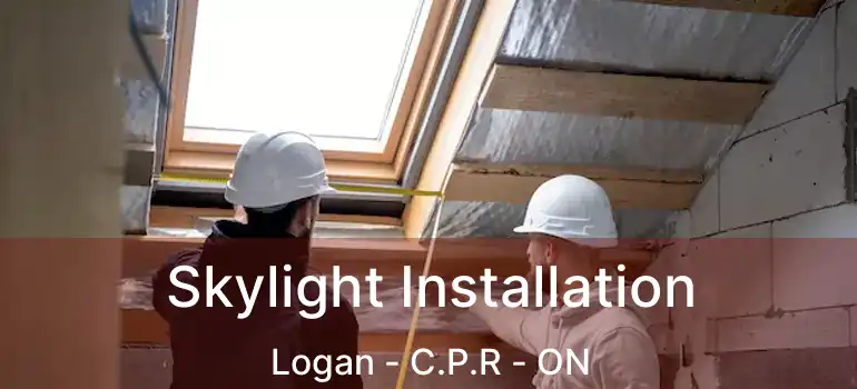  Skylight Installation Logan - C.P.R - ON