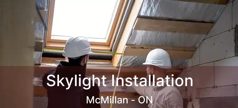  Skylight Installation McMillan - ON