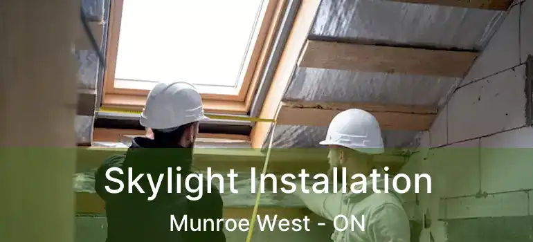 Skylight Installation Munroe West - ON