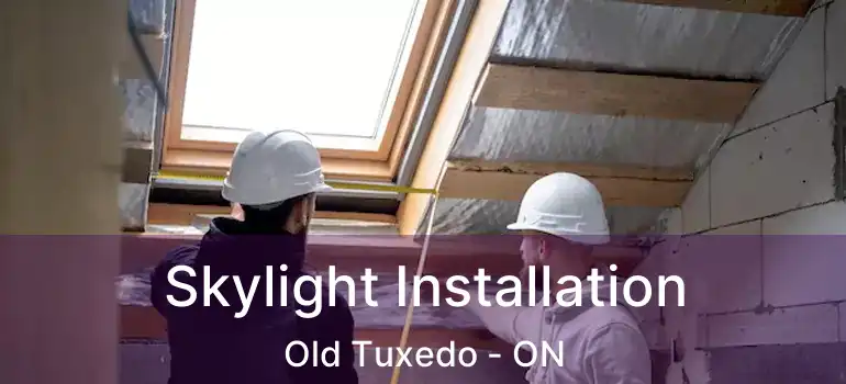  Skylight Installation Old Tuxedo - ON