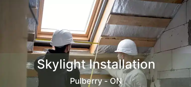  Skylight Installation Pulberry - ON