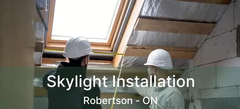  Skylight Installation Robertson - ON