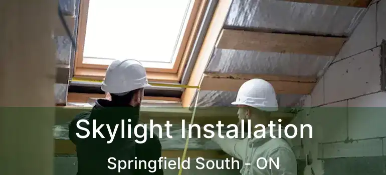  Skylight Installation Springfield South - ON