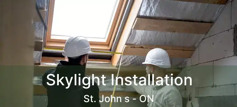  Skylight Installation St. John s - ON