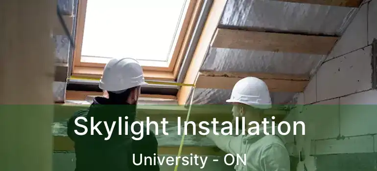  Skylight Installation University - ON