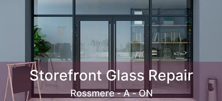  Storefront Glass Repair Rossmere - A - ON