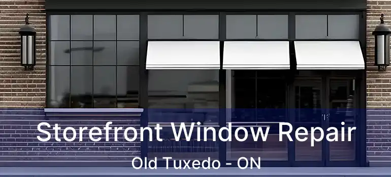  Storefront Window Repair Old Tuxedo - ON