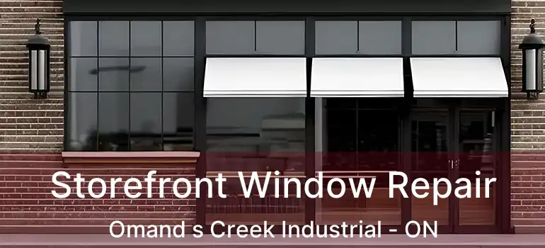  Storefront Window Repair Omand s Creek Industrial - ON