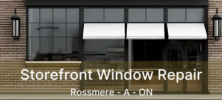  Storefront Window Repair Rossmere - A - ON
