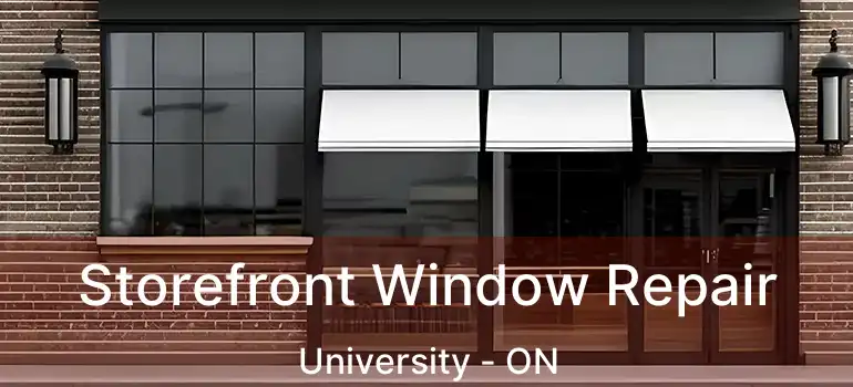  Storefront Window Repair University - ON