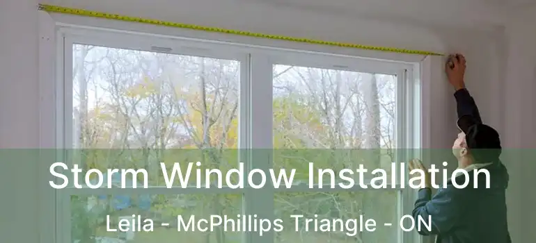  Storm Window Installation Leila - McPhillips Triangle - ON