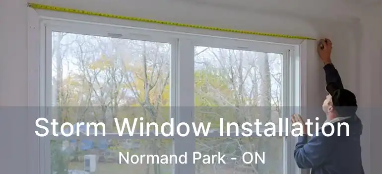  Storm Window Installation Normand Park - ON