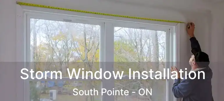  Storm Window Installation South Pointe - ON