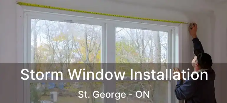  Storm Window Installation St. George - ON