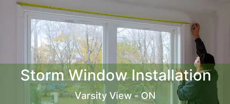  Storm Window Installation Varsity View - ON