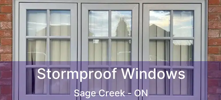  Stormproof Windows Sage Creek - ON