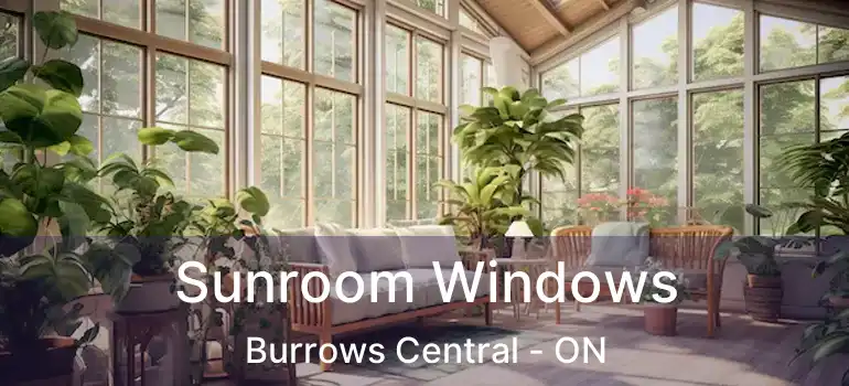  Sunroom Windows Burrows Central - ON
