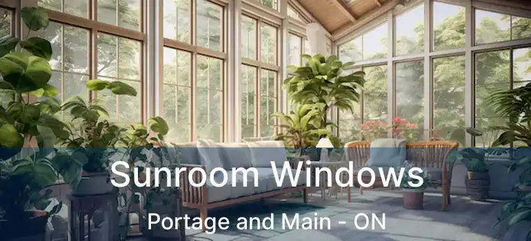  Sunroom Windows Portage and Main - ON