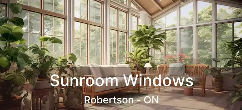  Sunroom Windows Robertson - ON