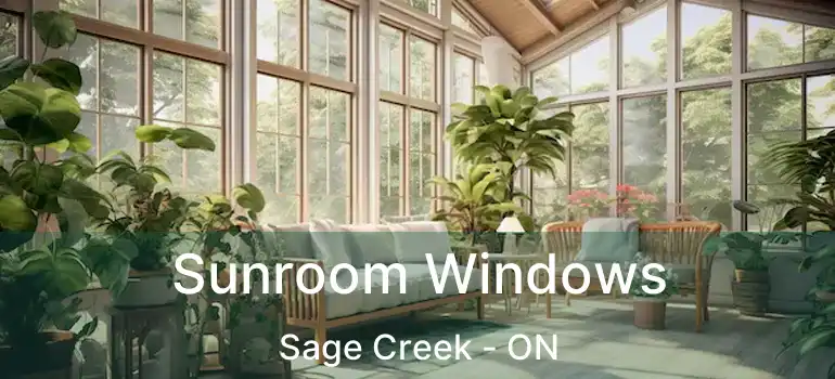  Sunroom Windows Sage Creek - ON