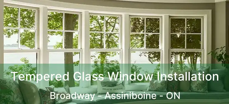  Tempered Glass Window Installation Broadway - Assiniboine - ON