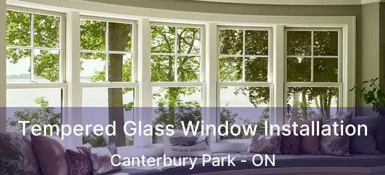  Tempered Glass Window Installation Canterbury Park - ON