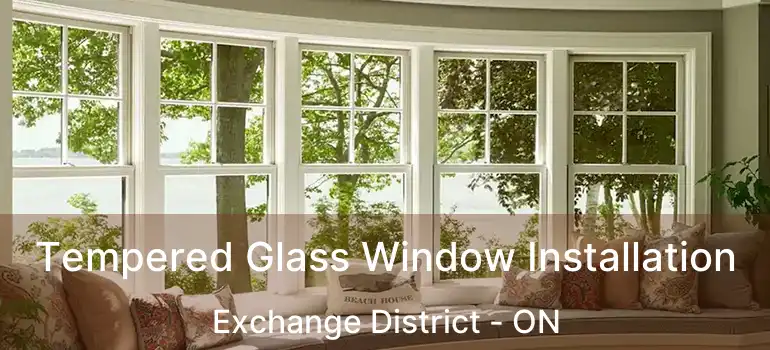  Tempered Glass Window Installation Exchange District - ON