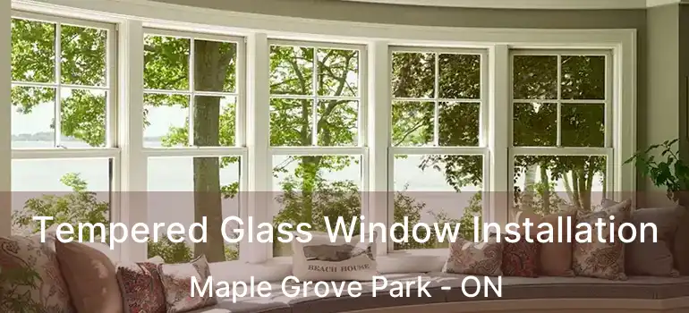  Tempered Glass Window Installation Maple Grove Park - ON