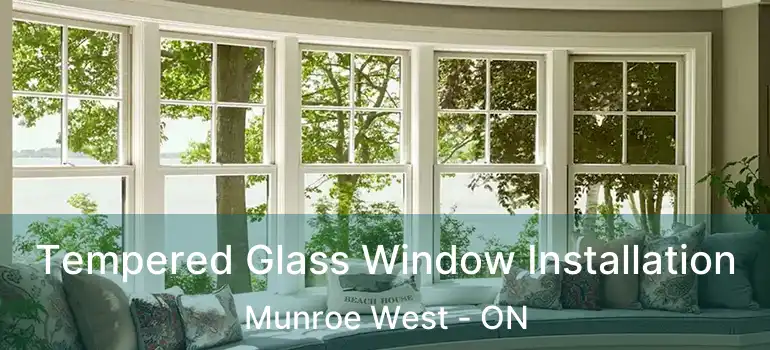  Tempered Glass Window Installation Munroe West - ON